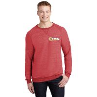 JERZEES Snow Heather French Terry Raglan Crew