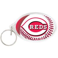 Cincinnati Reds Acrylic Key Ring Carded Oval