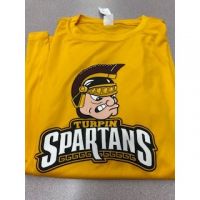 Turpin Spartans Gold Mascot DRI-FIT Tee Shirt
