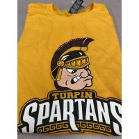 Turpin Spartans Gold Mascot Soft Tee Shirt
