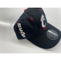 Zephyr Front and Side Embroidered Bearcats Hat - Black