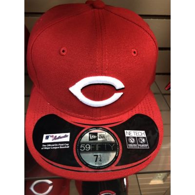New Era 50Fifty All Red C Logo Cincinnati Reds Baseball Cap