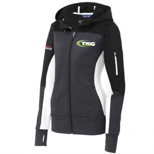 TKG Ladies Tech Fleece Colorblock Full-Zip Hooded Jacket