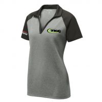 TKG Ladies PosiCharge RacerMesh Raglan Heather Block Polo