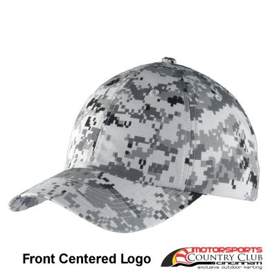 Motorsports Country Club Port AuthorityÂ® Digital Ripstop Camouflage Cap