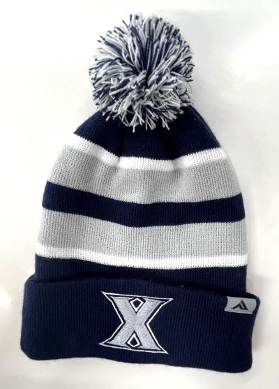 Xavier University Striped Beanie