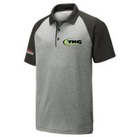 TKG PosiCharge RacerMesh Raglan Heather Block Polo